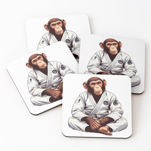 Item preview, Martial Arts Primate: The BJJ Gi Monkey designed and sold by Martial-Art-23.