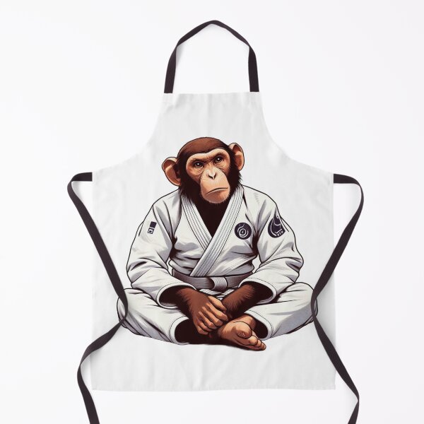 Item preview, Martial Arts Primate: The BJJ Gi Monkey designed and sold by Martial-Art-23.
