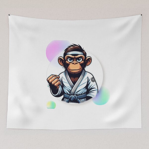 Item preview, Dojo Monkey: The Gi-Wearing Cute designed and sold by Martial-Art-23.
