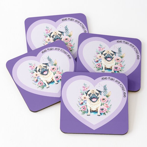 Item preview, Pugs And Kisses designed and sold by I-I-Trading-Co.