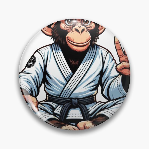 Item preview, Zen Jiu-Jitsu Ape: The Gi-Wearing Monkey Sage designed and sold by Martial-Art-23.