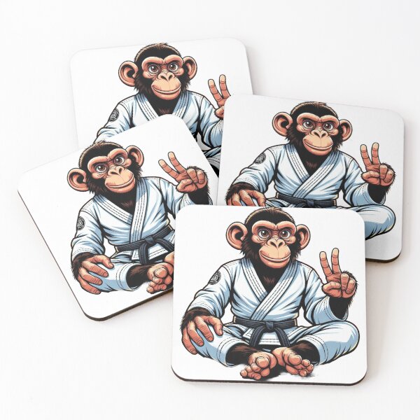 Item preview, Zen Jiu-Jitsu Ape: The Gi-Wearing Monkey Sage designed and sold by Martial-Art-23.