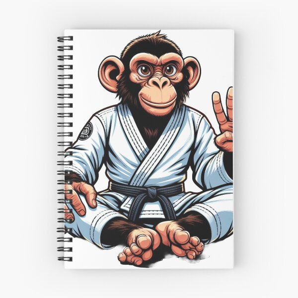 Item preview, Zen Jiu-Jitsu Ape: The Gi-Wearing Monkey Sage designed and sold by Martial-Art-23.