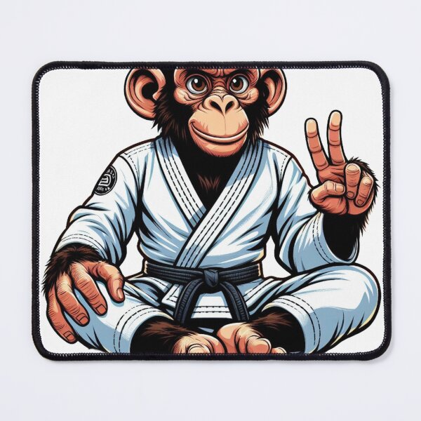 Item preview, Zen Jiu-Jitsu Ape: The Gi-Wearing Monkey Sage designed and sold by Martial-Art-23.