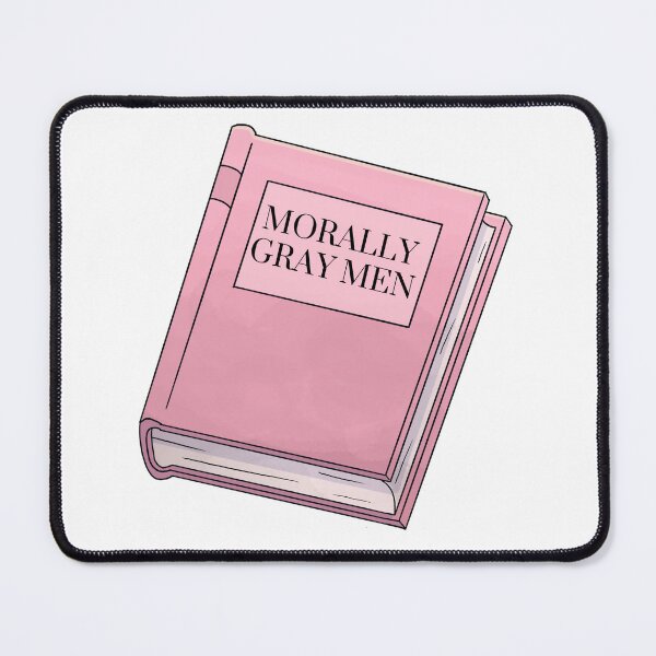 Item preview, Morally Gray Men Pink Book Romance Trope designed and sold by NimuehArt.