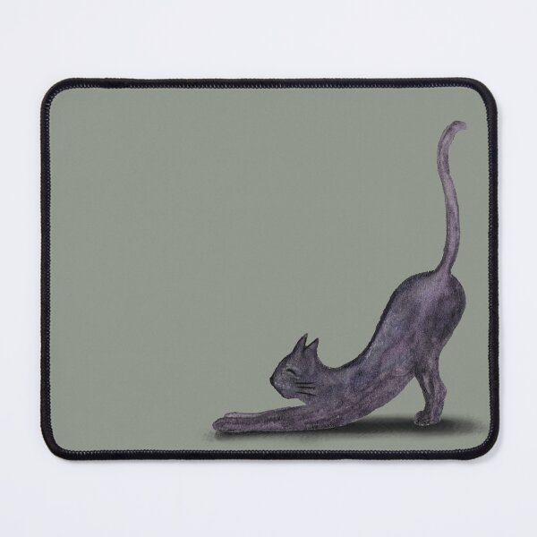 Item preview, Big stretch! Purple Blob Cat - Hand Painted in Watercolour designed and sold by SophieStockArt.