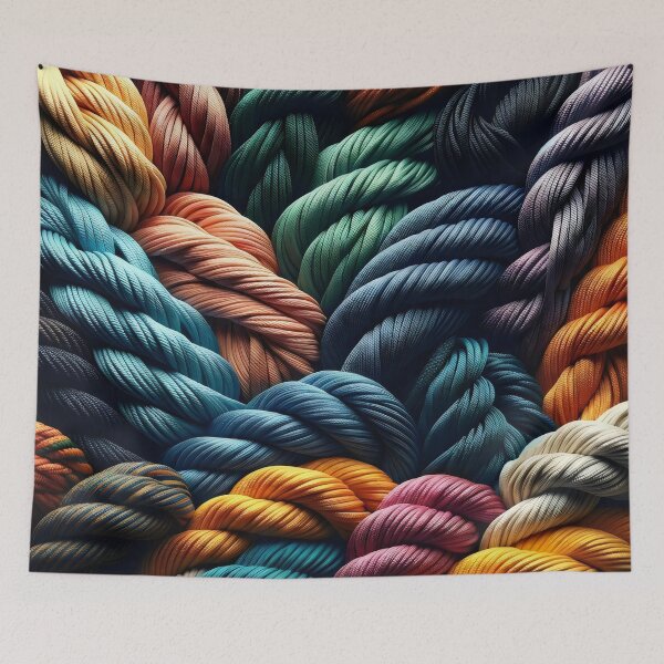 Item preview, Vibrant Spectrum mesh Rope sewing Twirl pattern  designed and sold by toobel.