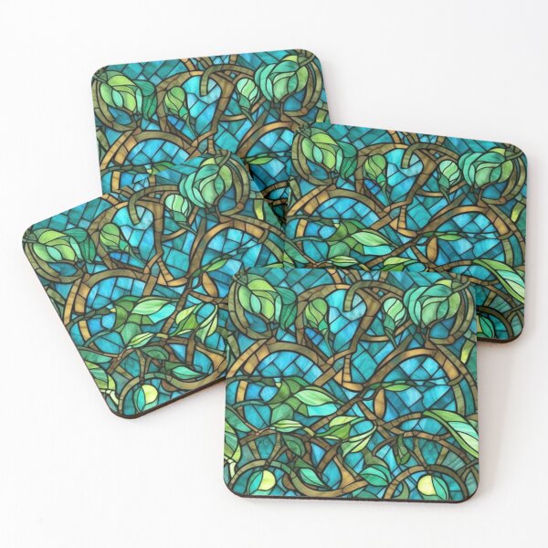 Item preview, Foliage Interlace Stained Glass designed and sold by Digital-Lys.