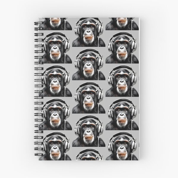 Item preview, Chimp Groove: Cool Chimpanzee Portrait with Headphones designed and sold by Chelevisuals.