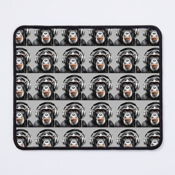 Item preview, Chimp Groove: Cool Chimpanzee Portrait with Headphones designed and sold by Chelevisuals.
