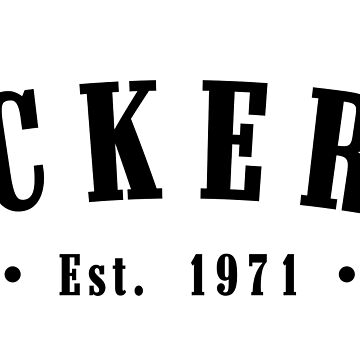 Artwork thumbnail, Öckerö Västra Götaland County Sweden Est. 1971 Black Letter Sverige by establishedwear
