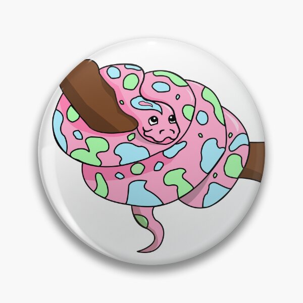 Artikelvorschau, Rosa Pastellpython entworfen und verkauft von HarveyHandcraftsandDesigns.