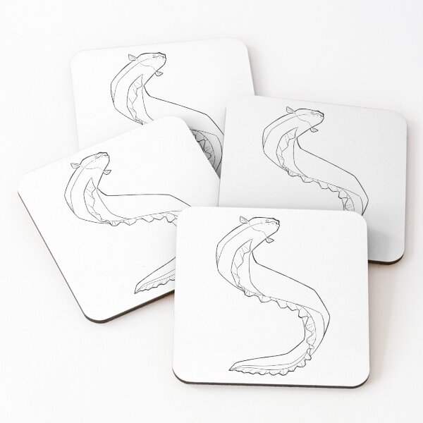 Item preview, Electric Eel Line Art designed and sold by Upbeat-Cryptid.