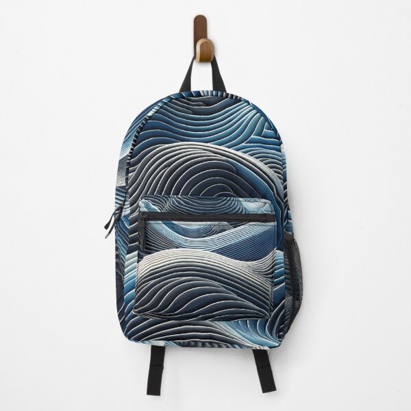 Item preview, Serenity Swells: Abstract Oceanic waves of tranquility Art designed and sold by toobel.