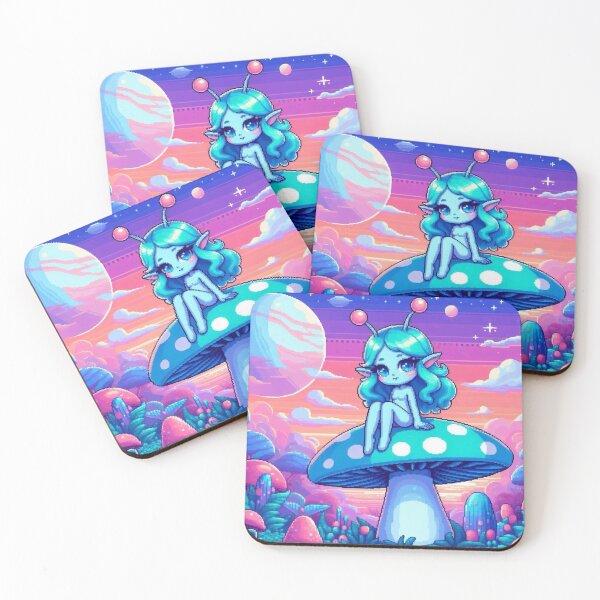 Item preview, Alien Girl in an Alien World Pixel-art designed and sold by Vibrantpixel47.