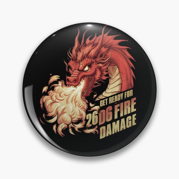 Item preview, Get Ready For 26d6 Fire Damage Red Dragon TTRPG designed and sold by Davidpama.
