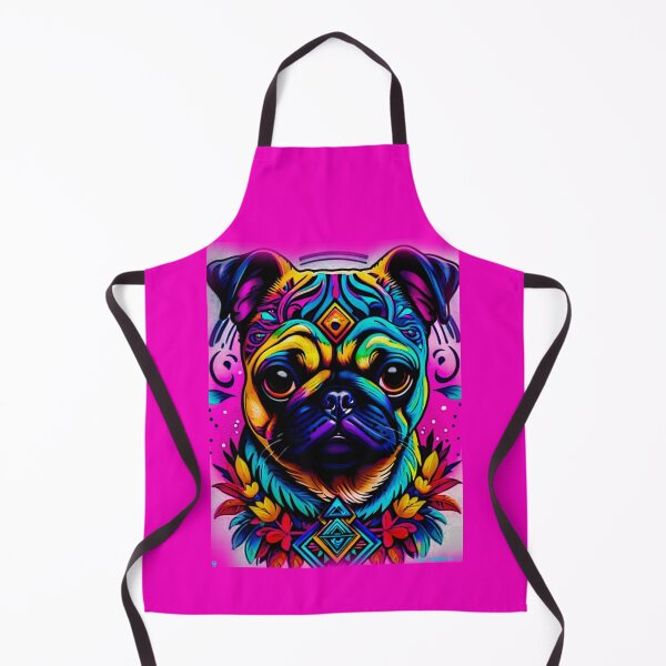 Item preview, Pug NEON INDIAN 21 designed and sold by RedBluffTraders.