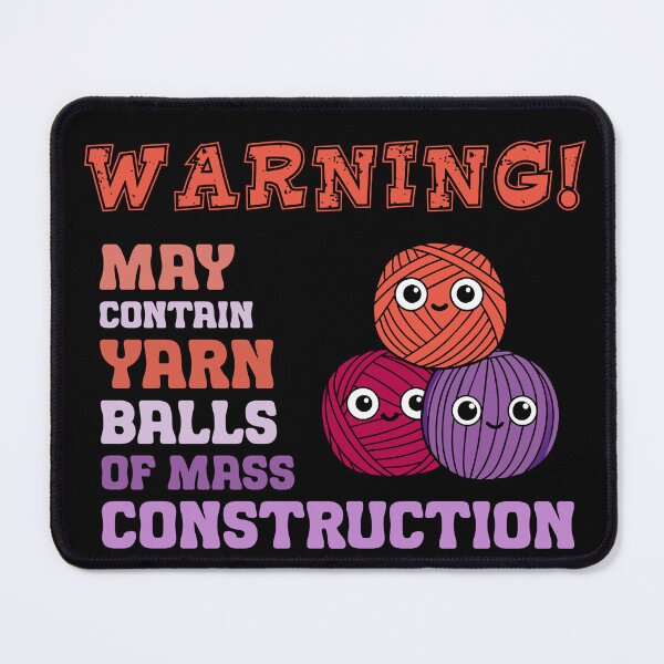 Item preview, Funny Yarn Ball Stash Quote Warning Kawaii designed and sold by Lelijo.