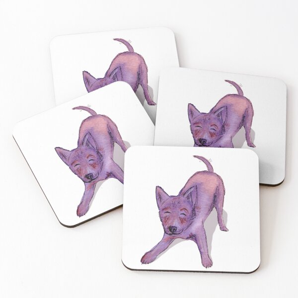 Item preview, Playful Dog Play Bow - Hand Painted Watercolour designed and sold by SophieStockArt.