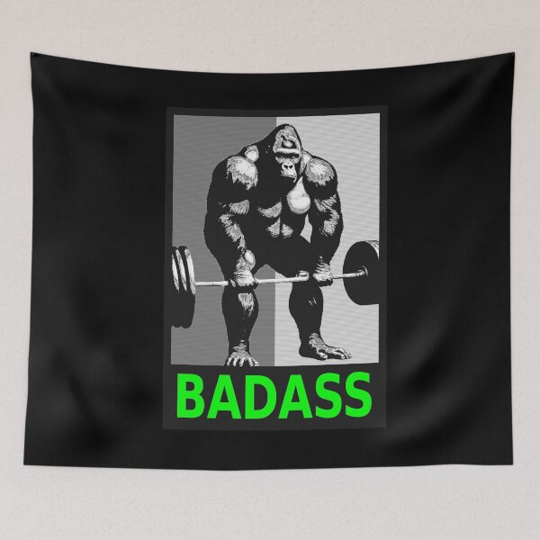 Item preview, Badass Gorilla Bodybuilding designed and sold by TrueArtsStore.