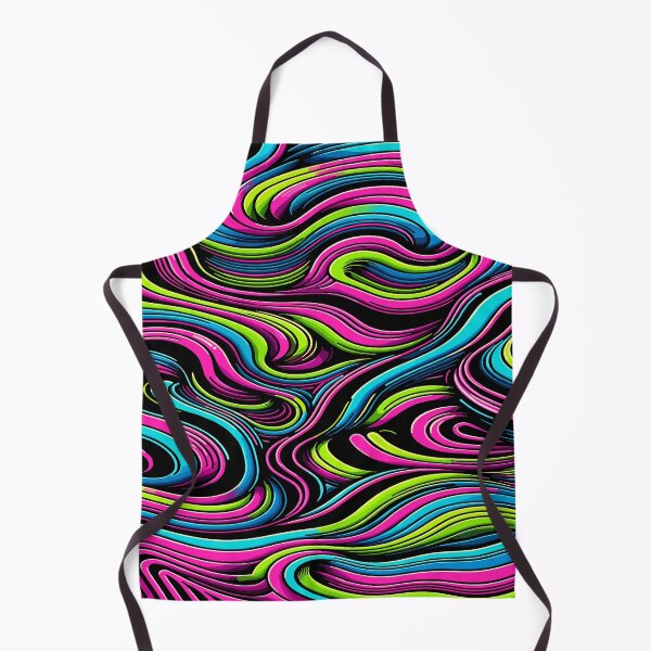 Item preview, Vibrant Vortex: Neon light Wave Illusion pattern designed and sold by toobel.