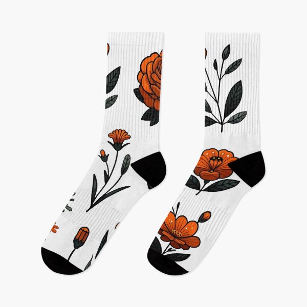 Item preview, Retro Orange Flowers designed and sold by revsdesign.