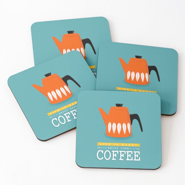 Item preview, Catherine Holm Lotus Coffee Pot Art Print designed and sold by nestartlink.