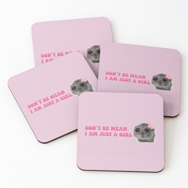 Item preview, Sad Hamster Don't be Mean I am Just a Girl designed and sold by VerdePlantTees.