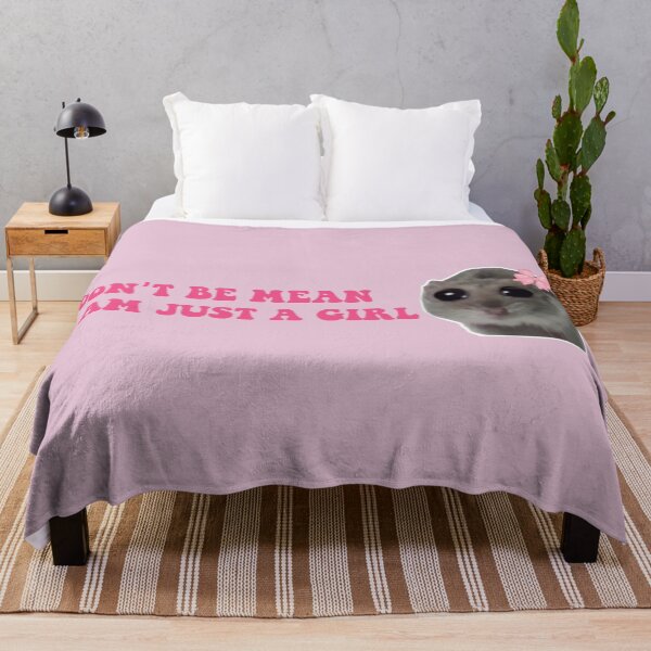 Item preview, Sad Hamster Don't be Mean I am Just a Girl designed and sold by VerdePlantTees.