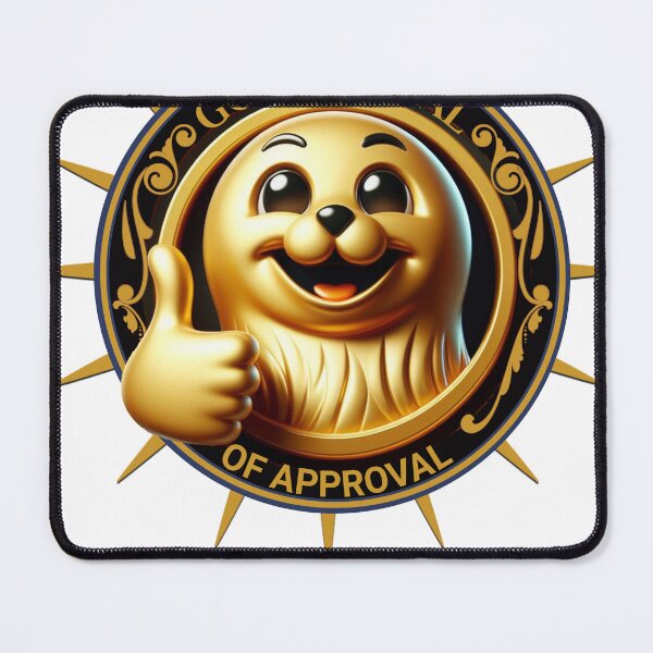 Item preview, Golden Seal of Approval Tee: Thumbs Up Edition designed and sold by BuyByButterfly.