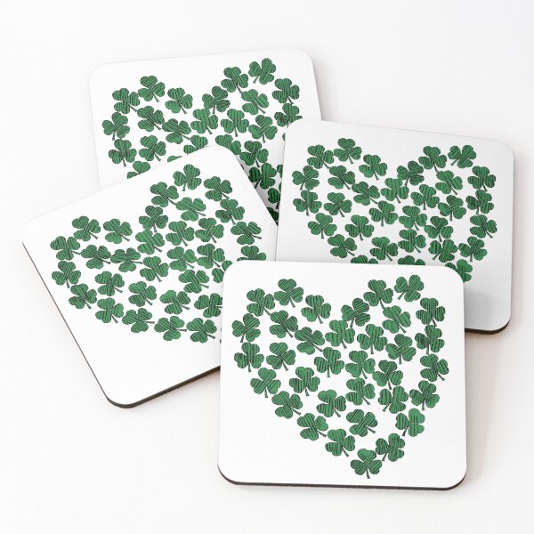 Item preview, St Patricks Day Green Shamrock Heart  designed and sold by ellenhenry.