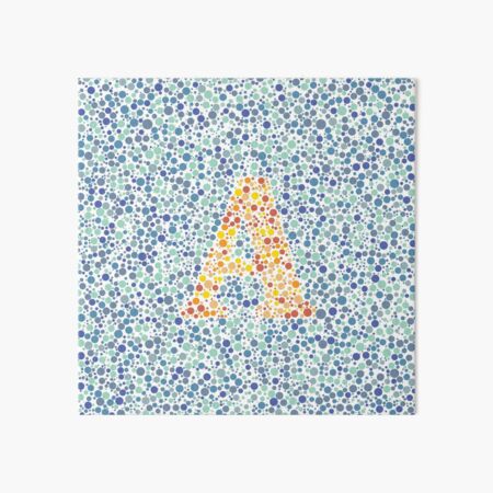“A” Eye Test Letter Art Board Print
