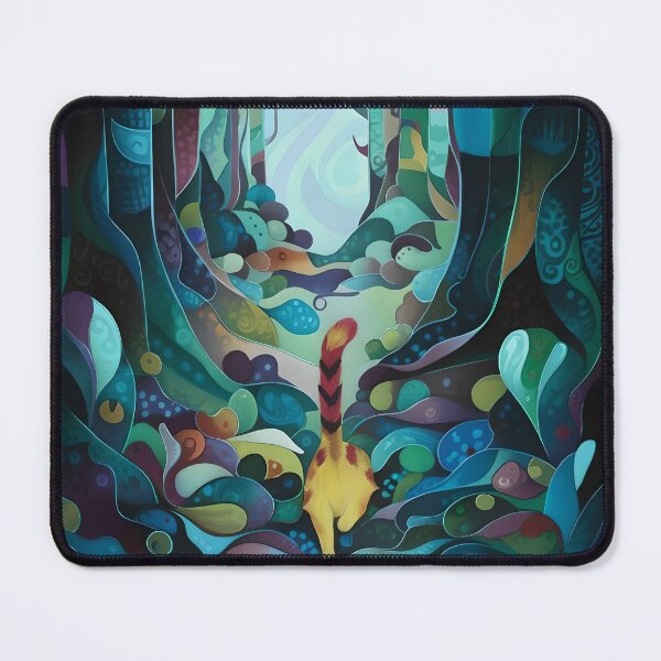 Item preview, Mysterious Cat in the Magical Forest designed and sold by Tajdi.