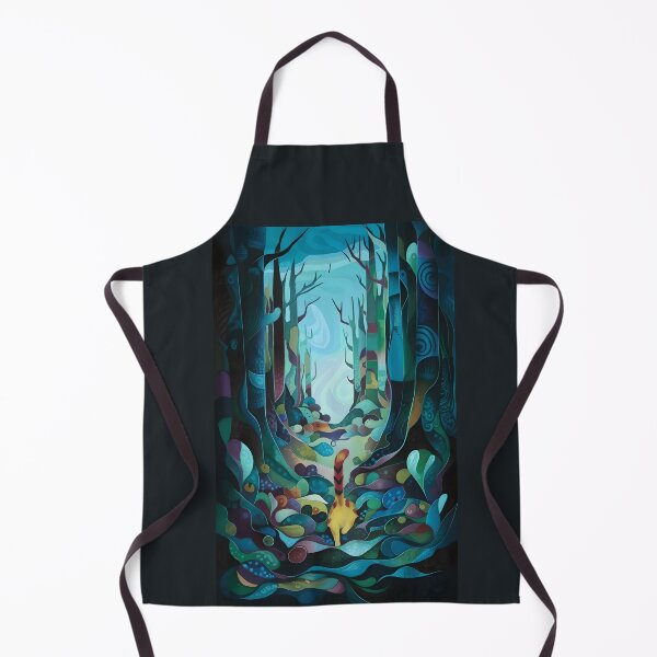 Item preview, Mysterious Cat in the Magical Forest designed and sold by Tajdi.