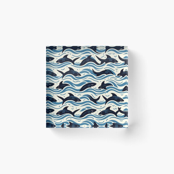 Item preview, Marine Melody: Ocean Predators Pattern designed and sold by toobel.
