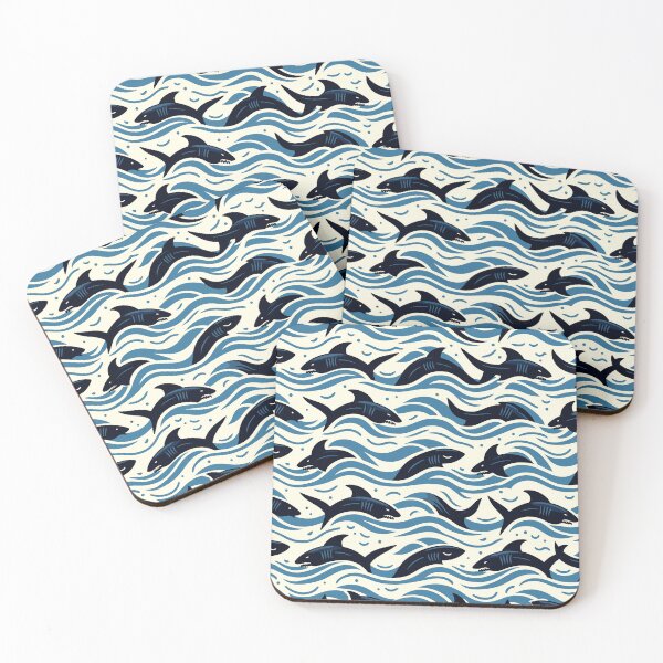 Item preview, Marine Melody: Ocean Predators Pattern designed and sold by toobel.