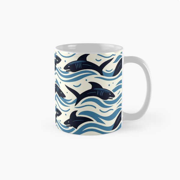 Item preview, Marine Melody: Ocean Predators Pattern designed and sold by toobel.