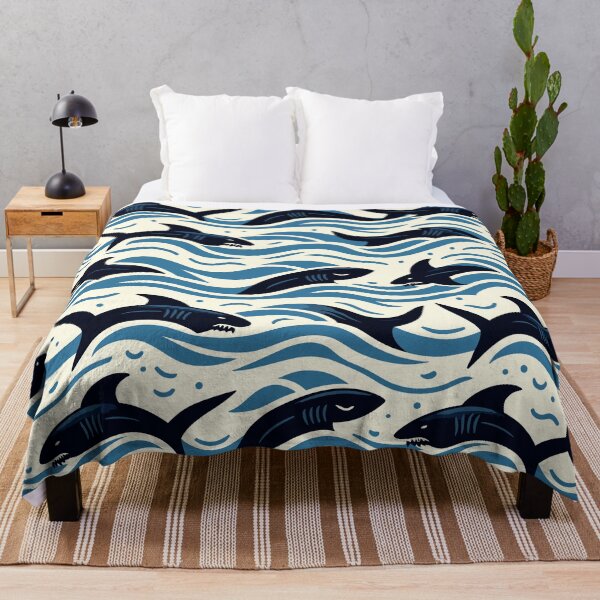Item preview, Marine Melody: Ocean Predators Pattern designed and sold by toobel.