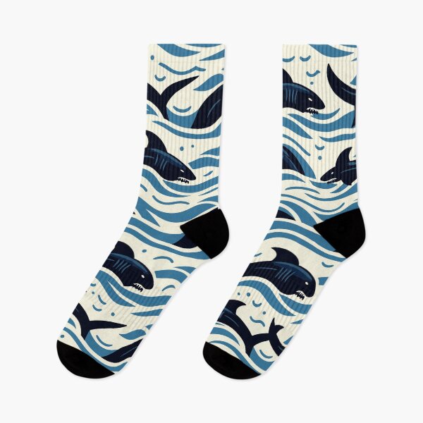 Item preview, Marine Melody: Ocean Predators Pattern designed and sold by toobel.