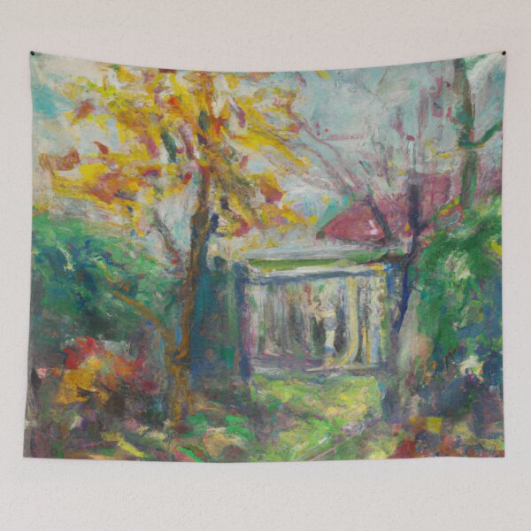 Item preview,  A House Garden in Autumn designed and sold by jackbermess.