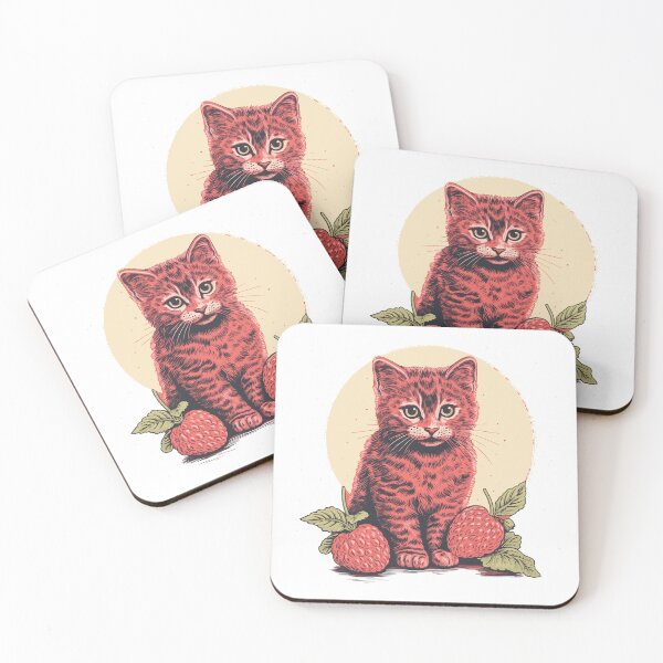 Item preview, Cat & raspberries designed and sold by aphian.