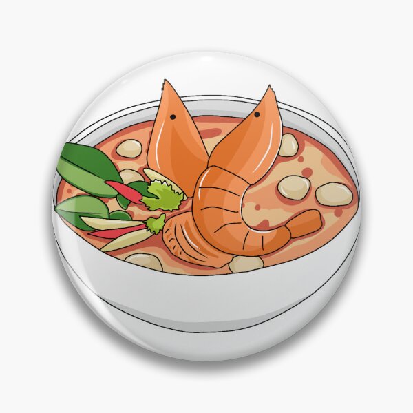 Item preview, Thai Food Tom Yum Goong or Kung, Thai Cuisine Sour and spicy soup with River Shrimp designed and sold by olivepine69.