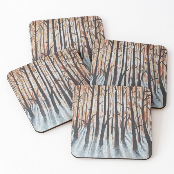 Item preview, Sun in the forest - hand painted in acrylic designed and sold by SophieStockArt.