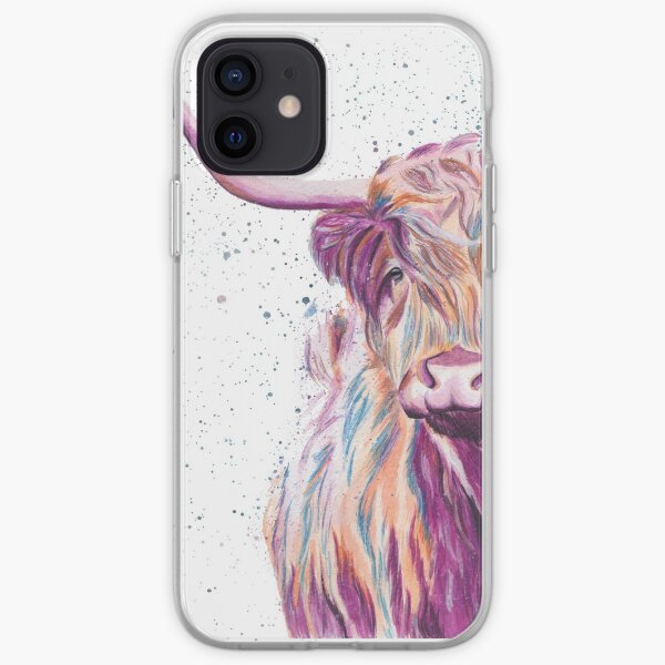 Multi-coloured Cow iPhone Soft Case