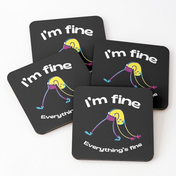 Item preview, I'm fine. Everything's fine. designed and sold by UnCoverDesign.