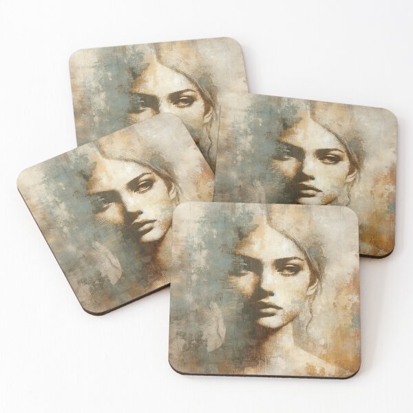 Item preview, Textured Portrait of Woman designed and sold by snuske01.