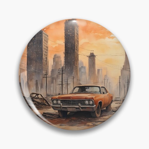 Item preview, Abandoned Cars in a Post-Apocalyptic Scenario 2 designed and sold by Brasuca's Art.