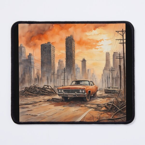 Item preview, Abandoned Cars in a Post-Apocalyptic Scenario 2 designed and sold by Brasuca's Art.