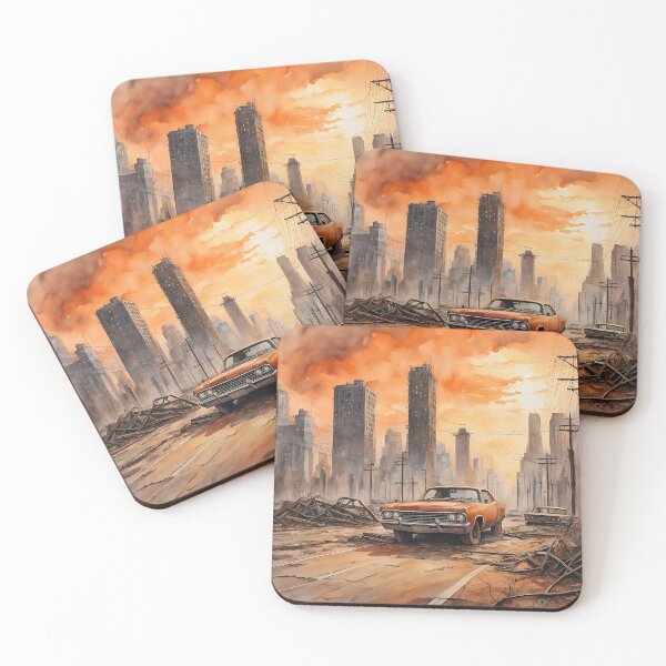 Item preview, Abandoned Cars in a Post-Apocalyptic Scenario 2 designed and sold by Brasuca's Art.