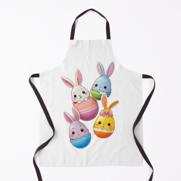 Item preview, Kawaii Easter Egg Hunt Rabbit designed and sold by Bunmigraphics .